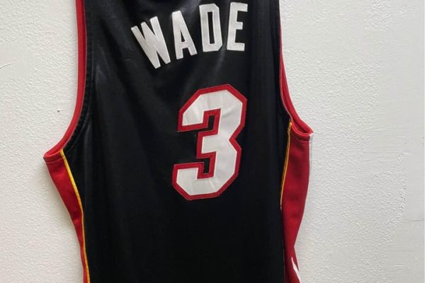 Dwyane Wade 3 Black Authentic Miami Heat Jersey