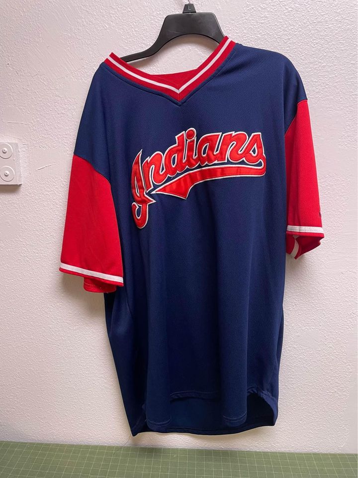 Men's Indians Andrew Miller Time Majestic Red size 52 – Welcome To ACADD